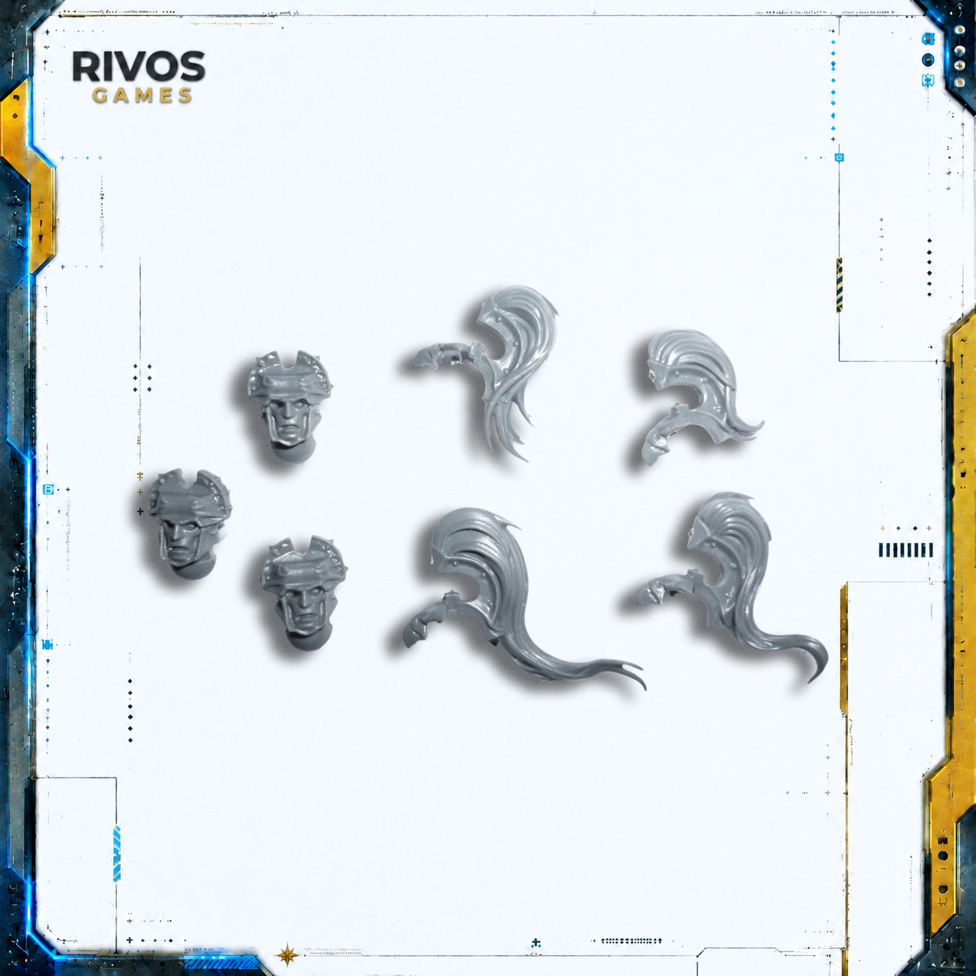 Warhammer Stormcast Eternals Vanguard Raptors Heads and Plumes x 3 - Bits (Bitz)
