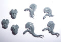 Stormcast Eternals Vanguard Raptors Heads and Plumes x 3 - Age of Sigmar - Spare Part