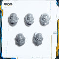Warhammer 40K Space Marines Primaris Hellblasters Heads x 5 - Bits (Bitz)