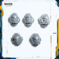 Warhammer 40K Space Marines Primaris Hellblasters Helmets x 5 - Bits (Bitz)