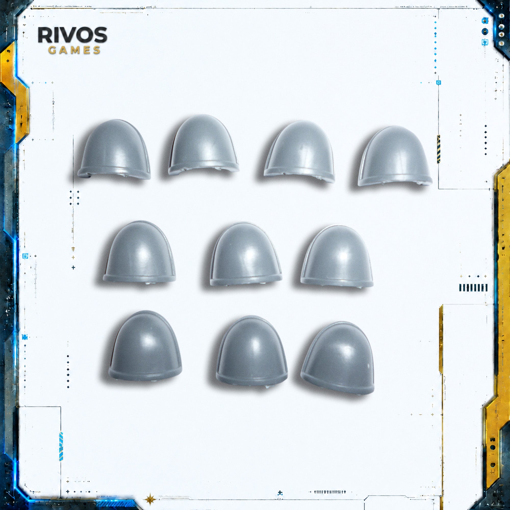 Warhammer 40K Space Marines Primaris Hellblasters Shoulder pads x 10 - Bits (Bitz)