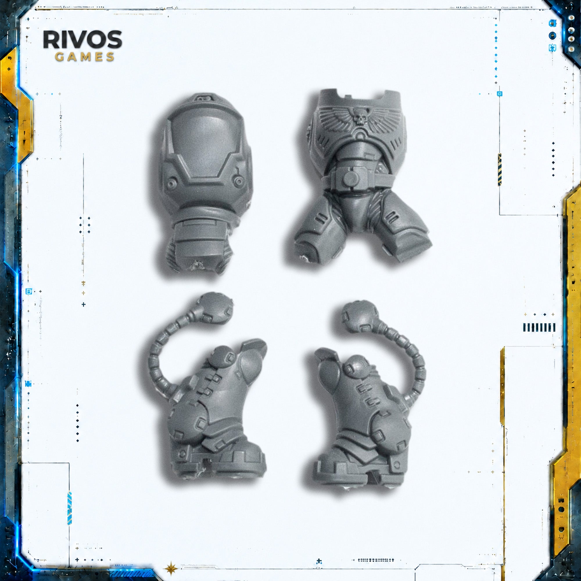 Warhammer 40K Space Marines Heavy Intercessors Legs and Torso A - Bits (Bitz)