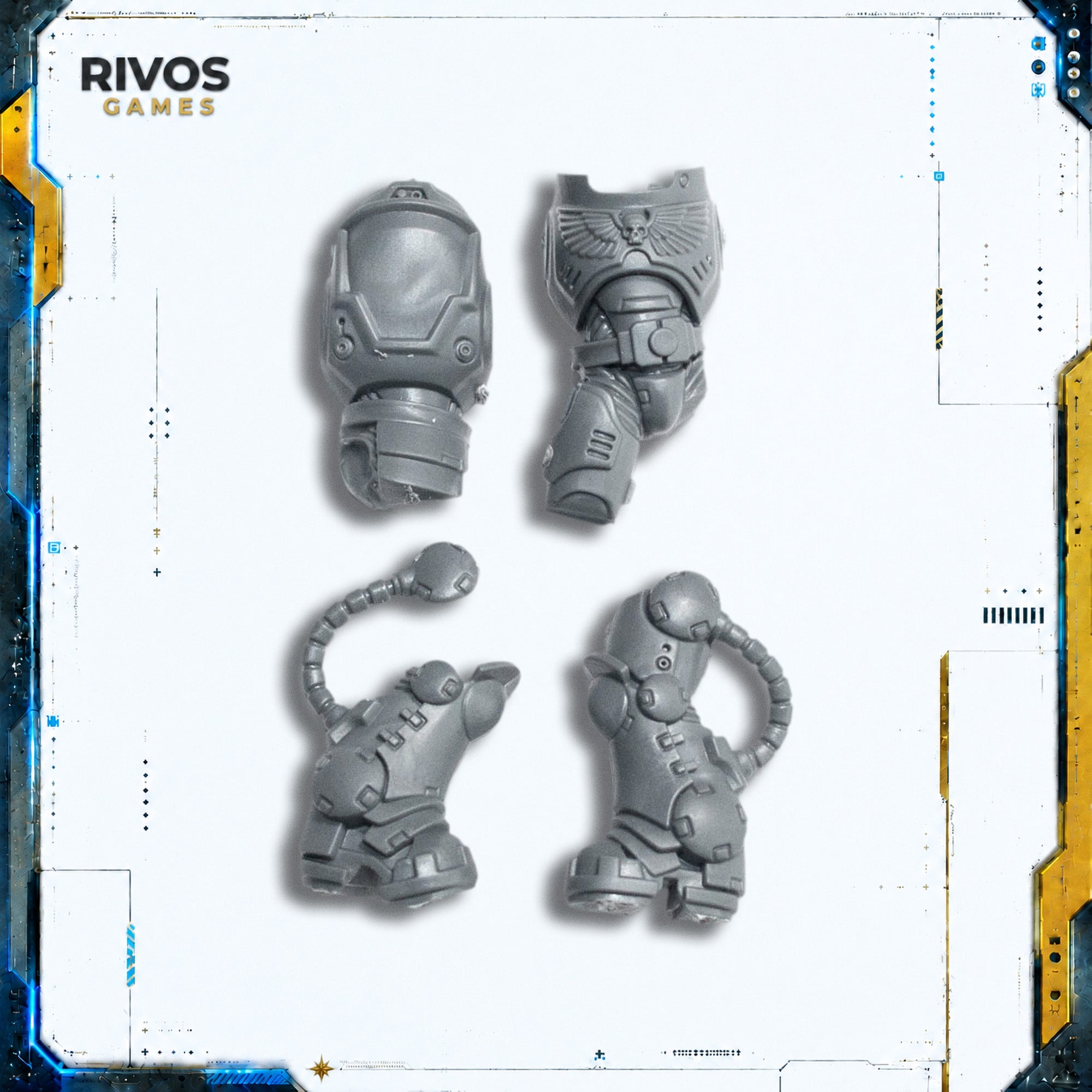 Warhammer 40K Space Marines Heavy Intercessors Legs and Torso C - Bits (Bitz)