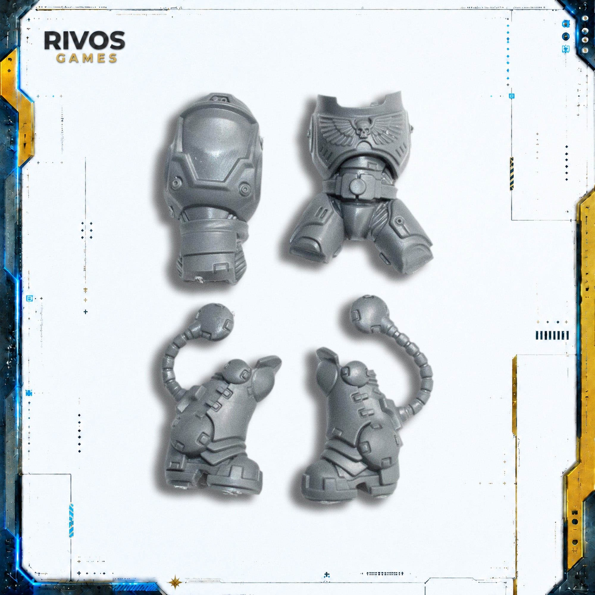Warhammer 40K Space Marines Heavy Intercessors Legs and Torso D - Bits (Bitz)