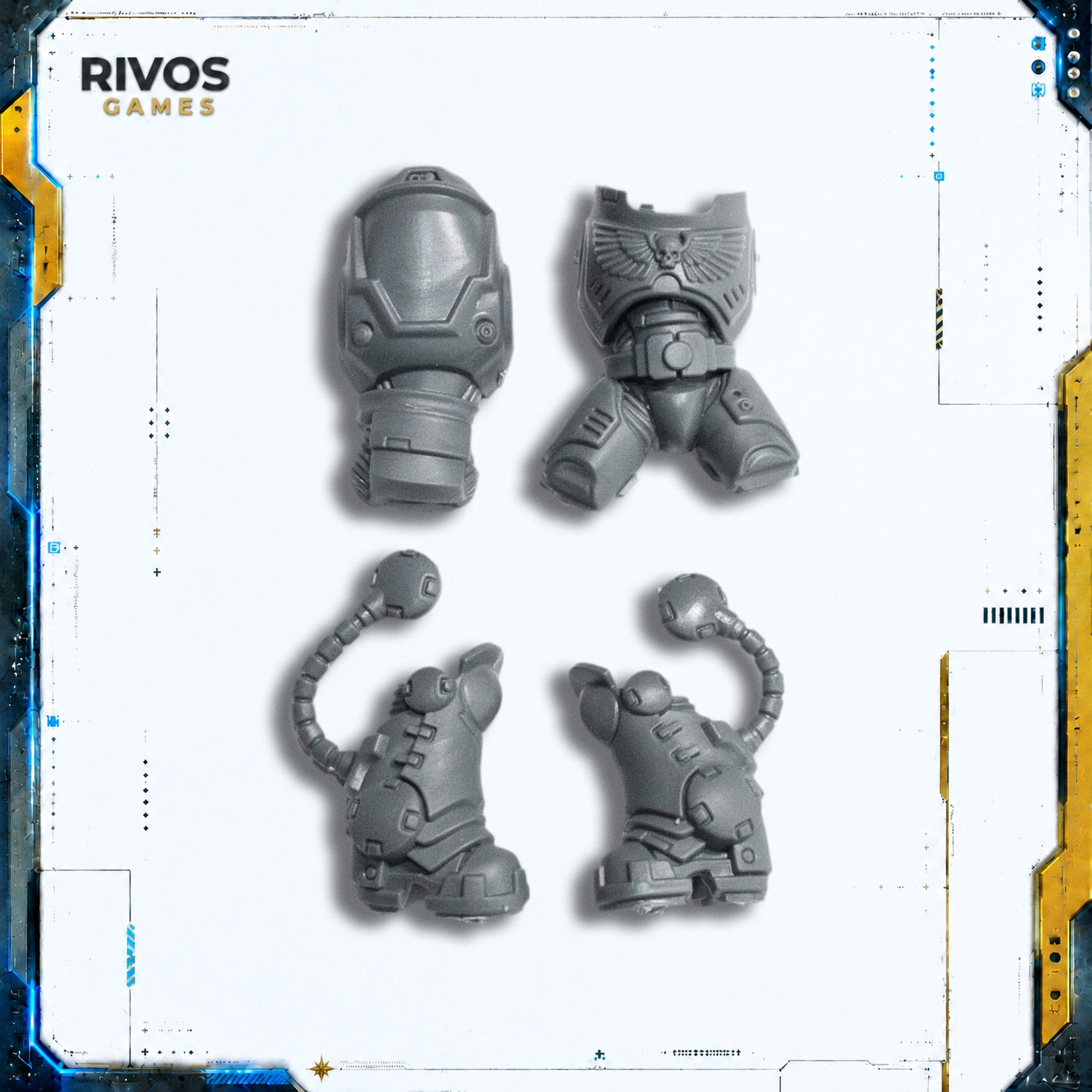 Warhammer 40K Space Marines Heavy Intercessors Legs and Torso E - Bits (Bitz)