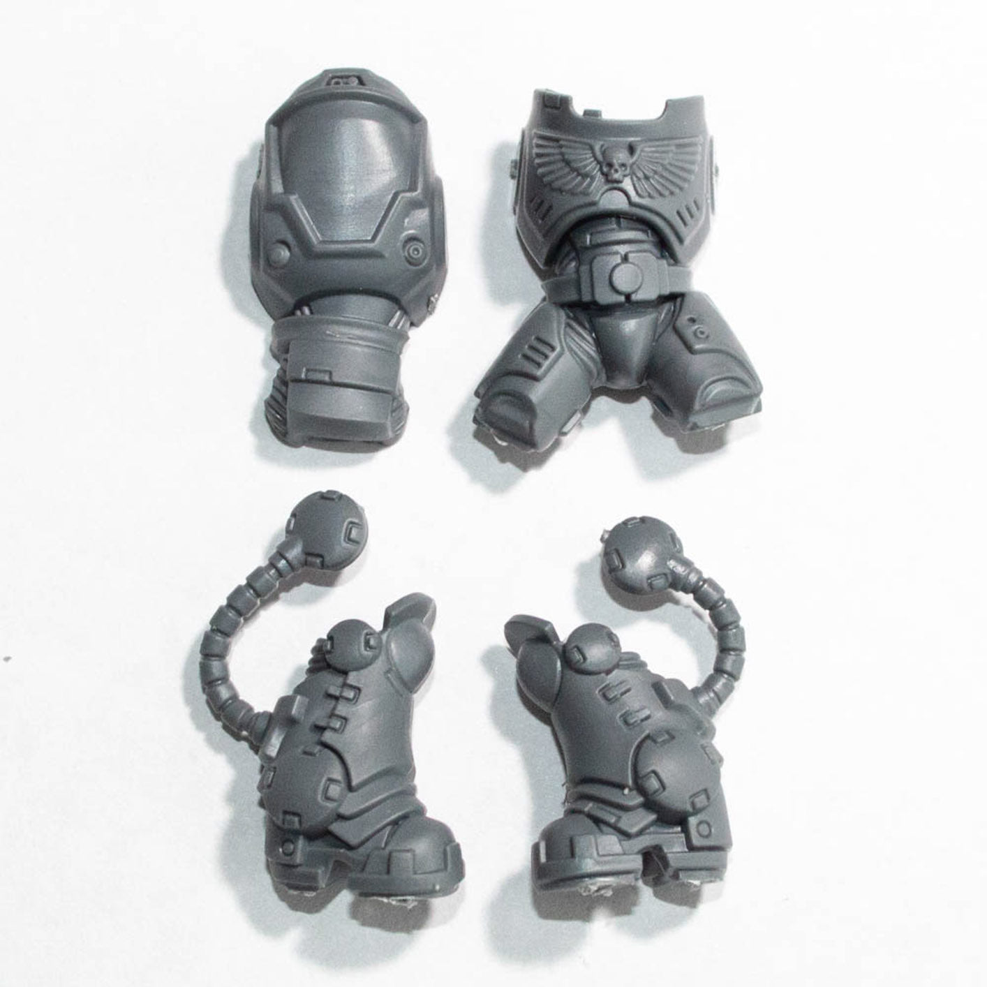 Space Marines Heavy Intercessors Legs and Torso E - Space Marines - Authentic Sprue