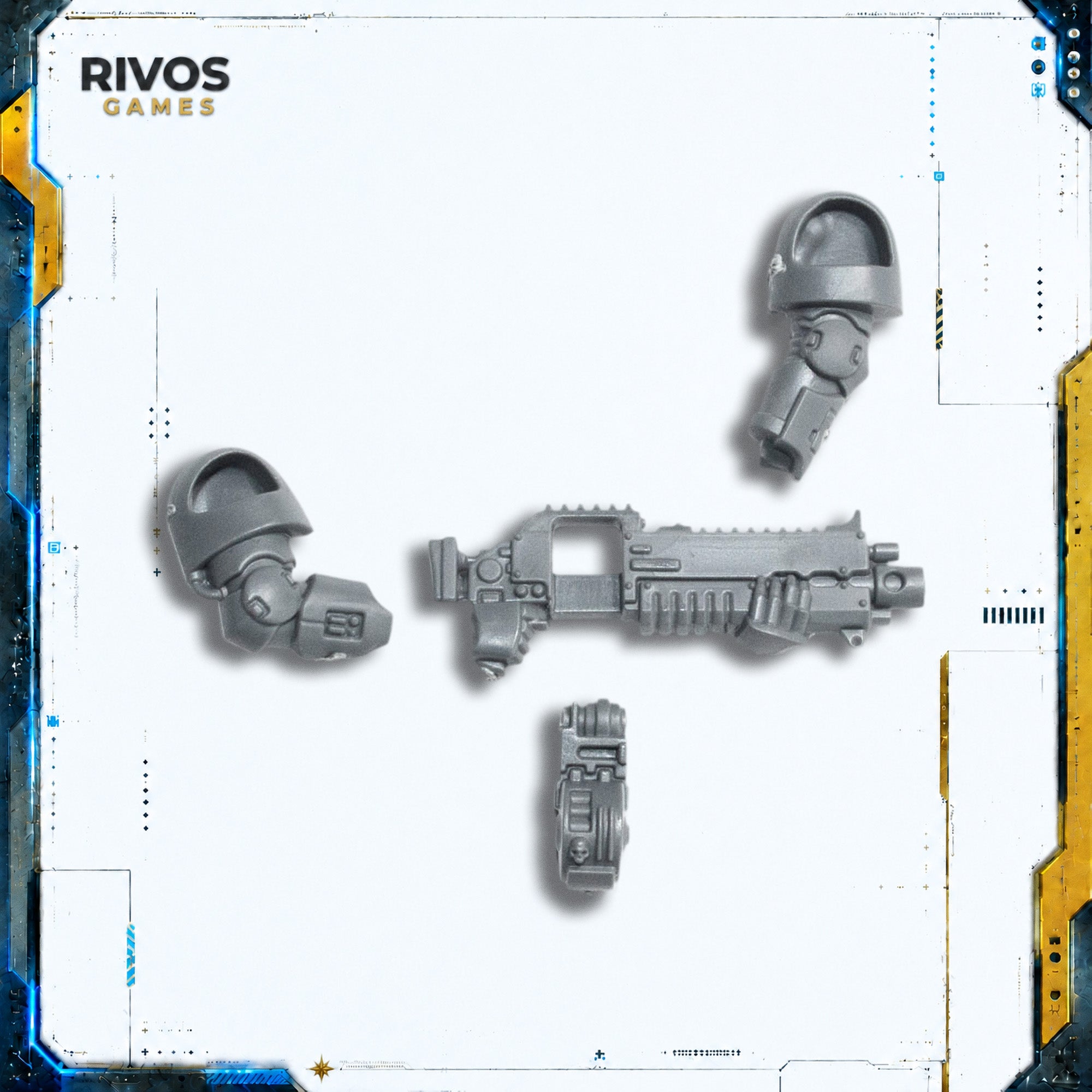 Warhammer 40K Space Marines Heavy Intercessors Hellstorm Bolt Rifle A - Bits (Bitz)