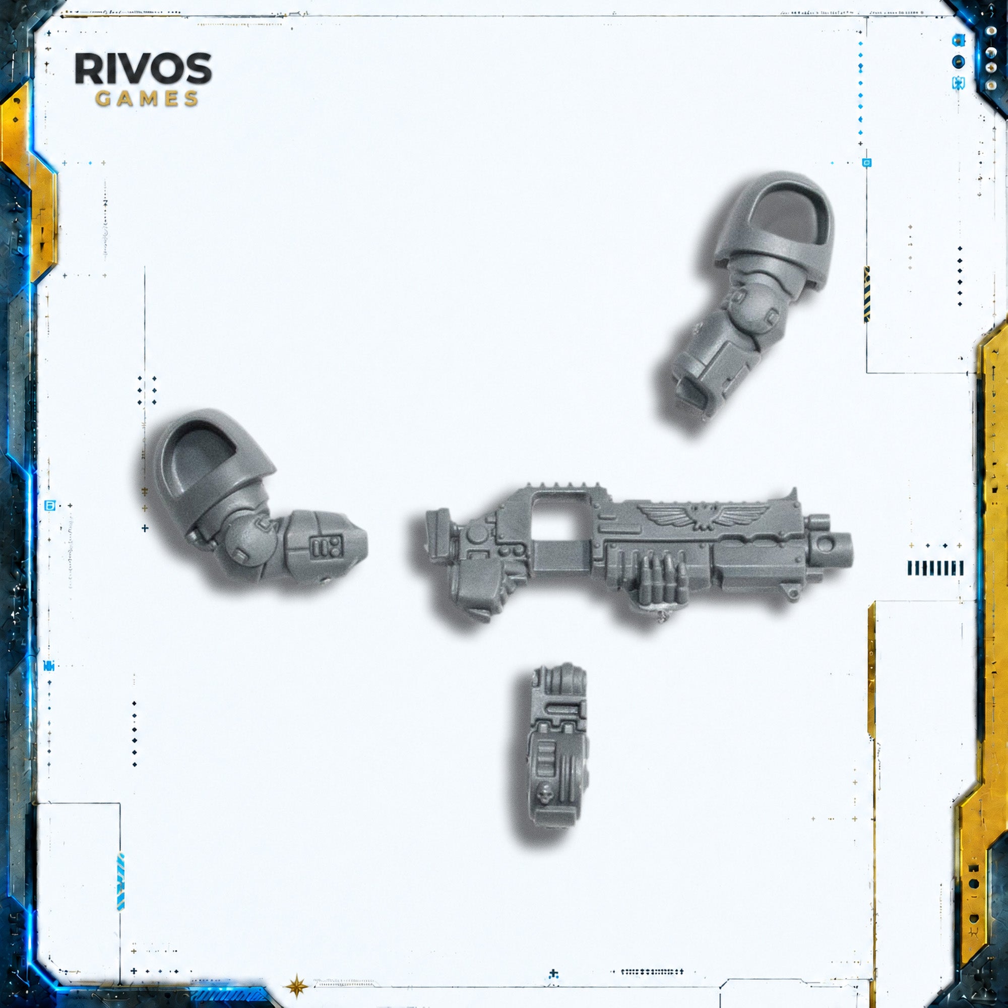Warhammer 40K Space Marines Heavy Intercessors Hellstorm Bolt Rifle B - Bits (Bitz)