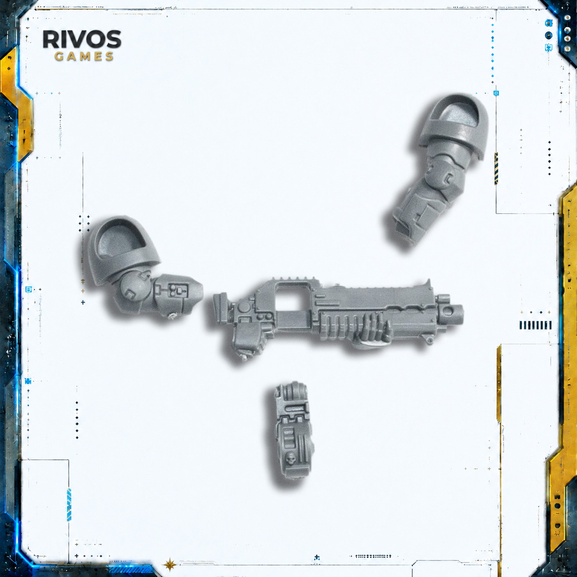 Warhammer 40K Space Marines Heavy Intercessors Hellstorm Bolt Rifle C - Bits (Bitz)