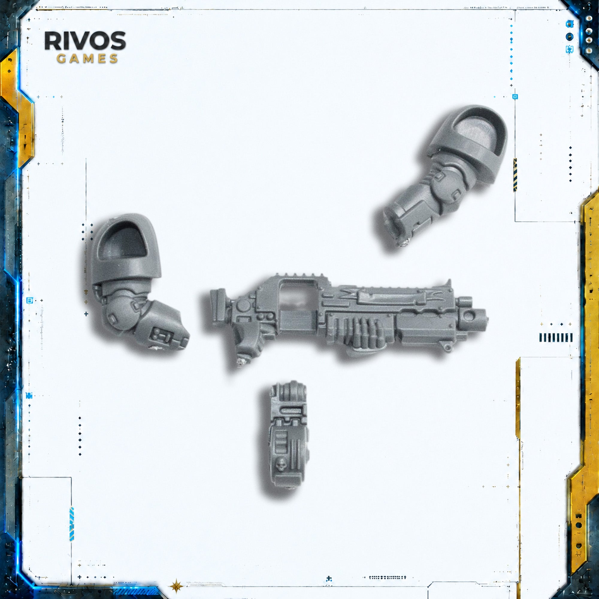 Warhammer 40K Space Marines Heavy Intercessors Hellstorm Bolt Rifle D - Bits (Bitz)