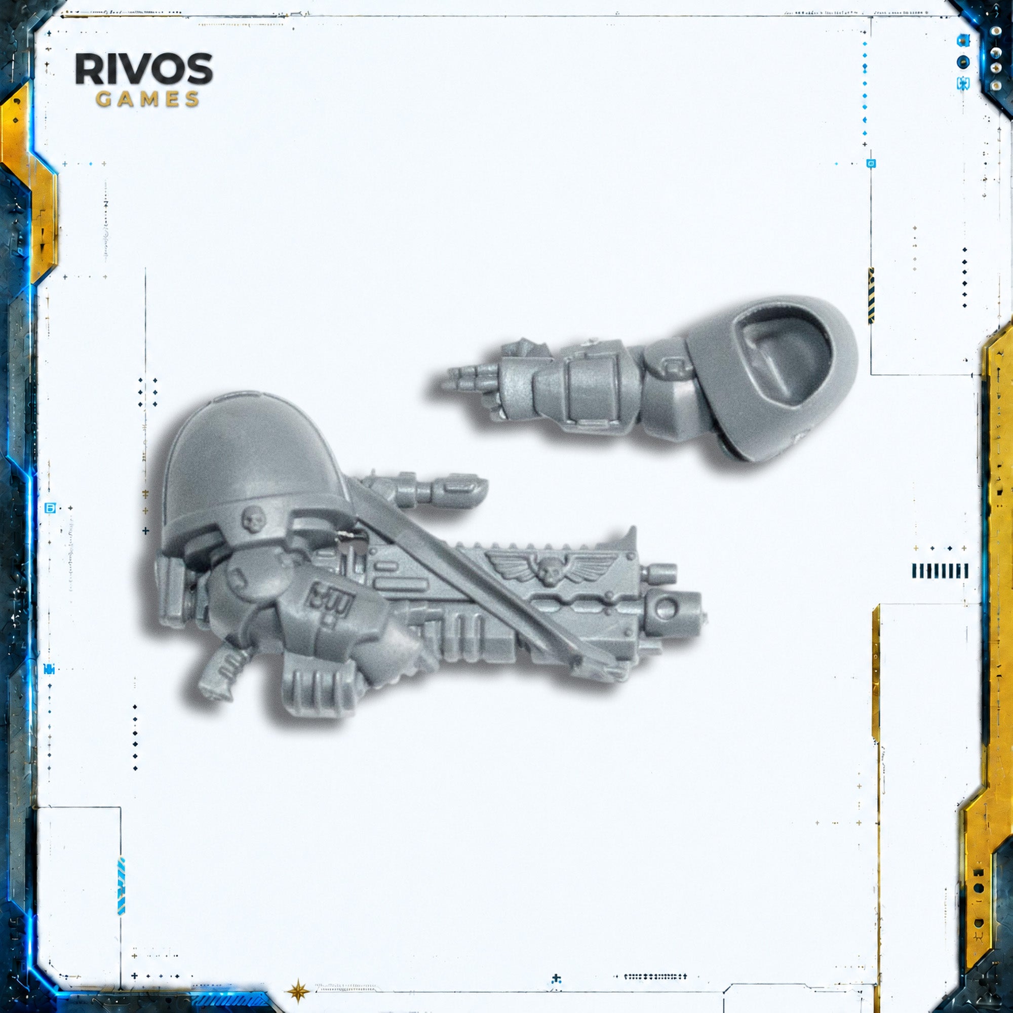 Warhammer 40K Space Marines Heavy Intercessors Sergeant Heavy Bolt Rifle A - Bits (Bitz)
