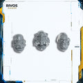 Warhammer 40K Space Marines Heavy Intercessors Sergeant Heads x 3 - Bits (Bitz)