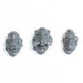 Space Marines Heavy Intercessors Sergeant Heads x 3 - Space Marines - Kitbash Bit