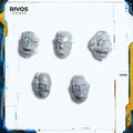 Warhammer 40K Space Marines Primaris Intercessors Heads x 5 - Bits (Bitz)