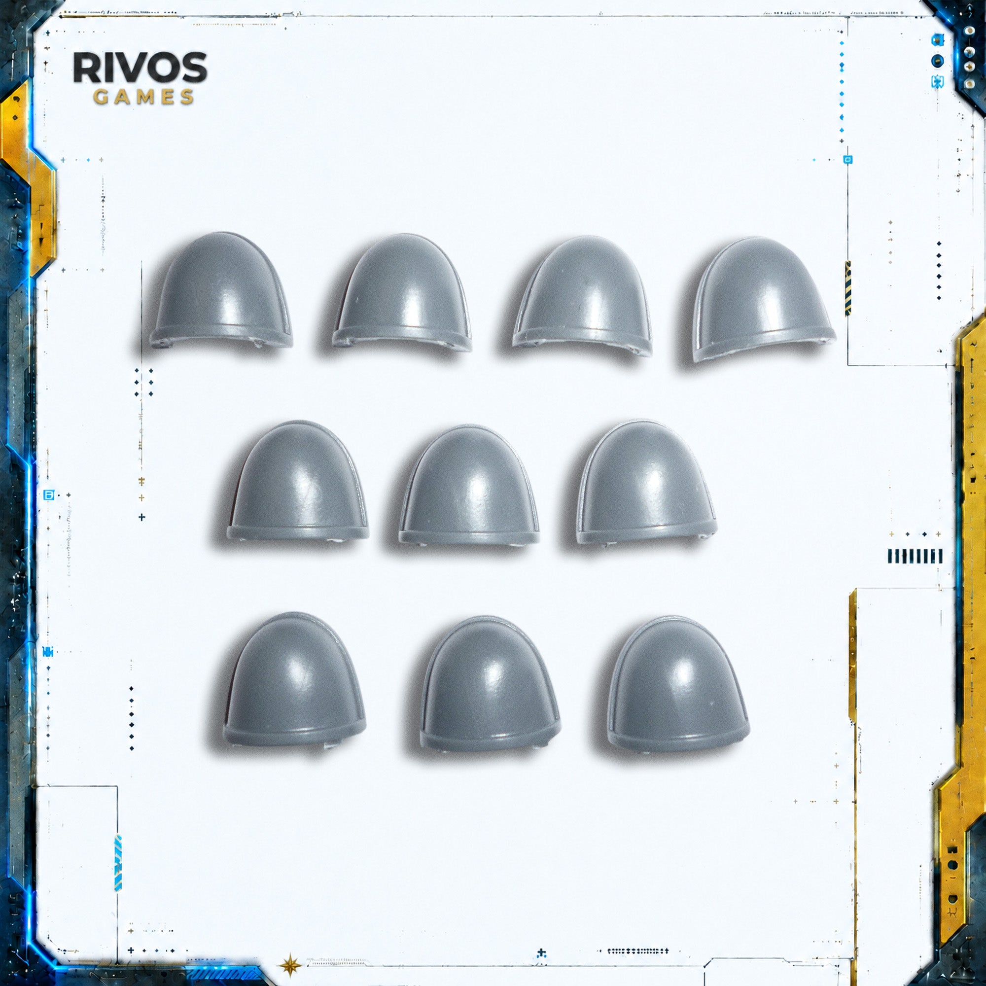 Warhammer 40K Space Marines Primaris Intercessors Shoulder Pads x 10 - Bits (Bitz)