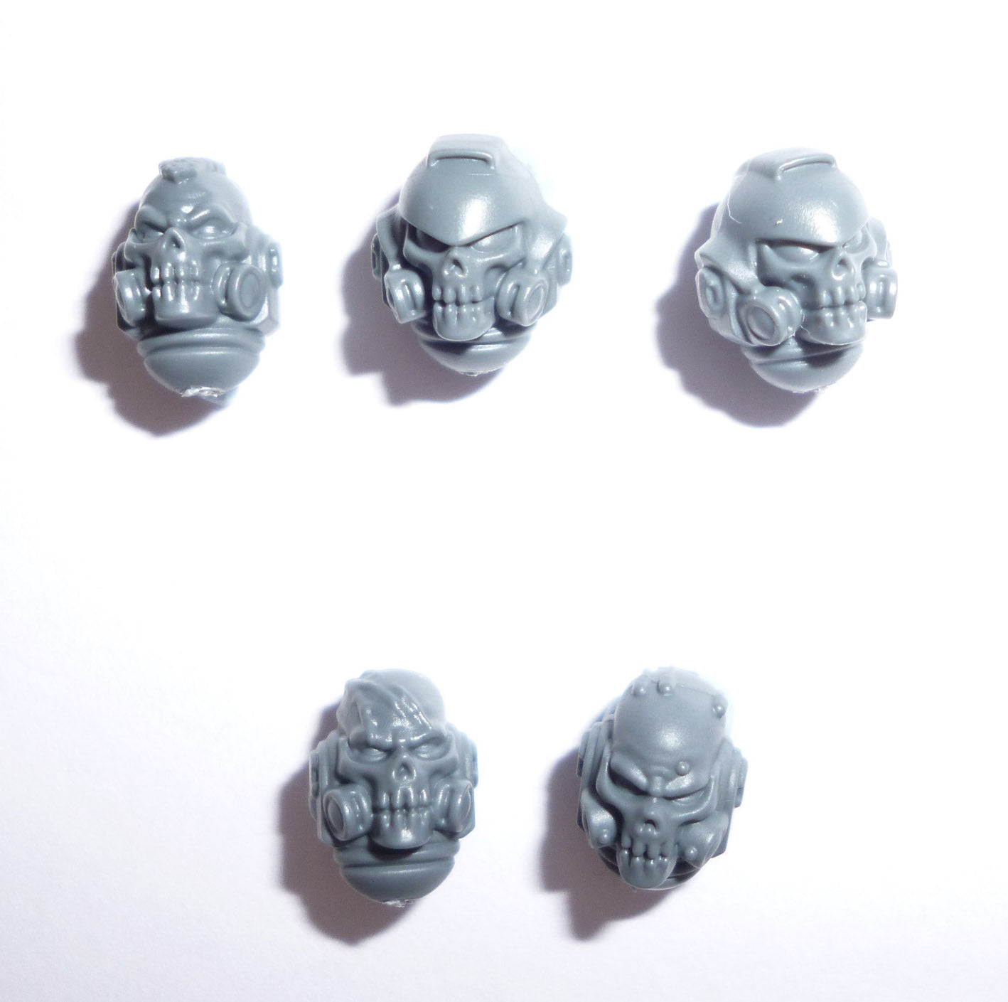 Space Marines Primaris Reivers Heads A x 5 - Space Marines - Kitbash Bit