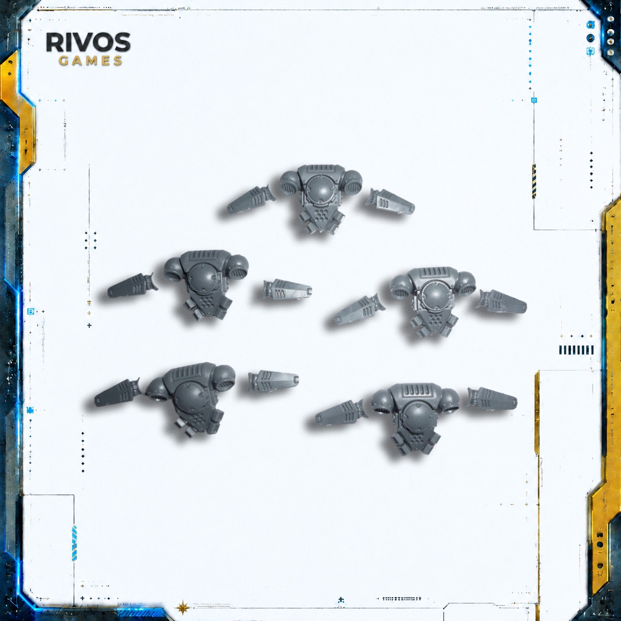 Warhammer 40K Space Marines Primaris Reivers Backpacks x 5 - Bits (Bitz)