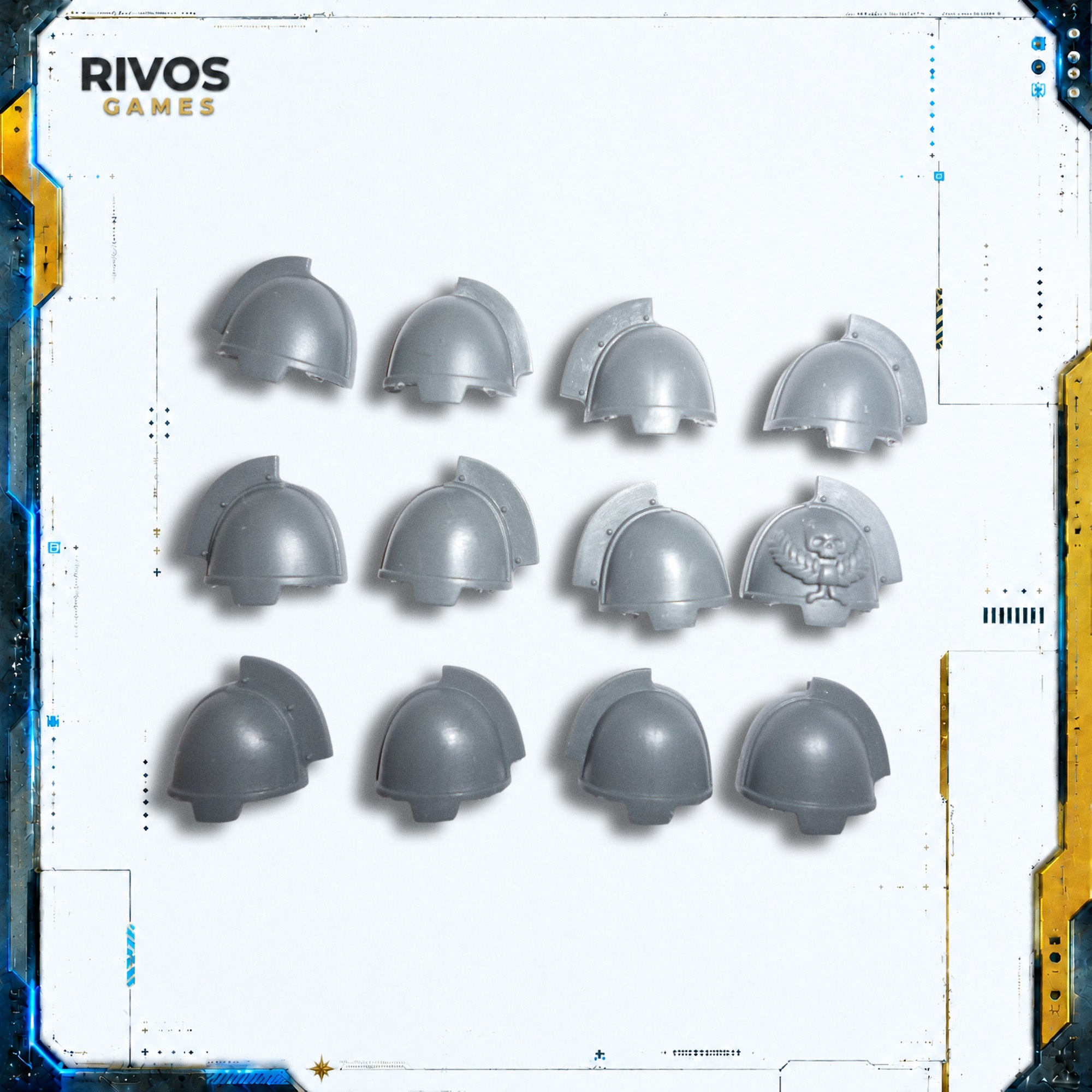 Warhammer 40K Space Marines Primaris Aggressors Shoulder Pads x 12 - Bits (Bitz)
