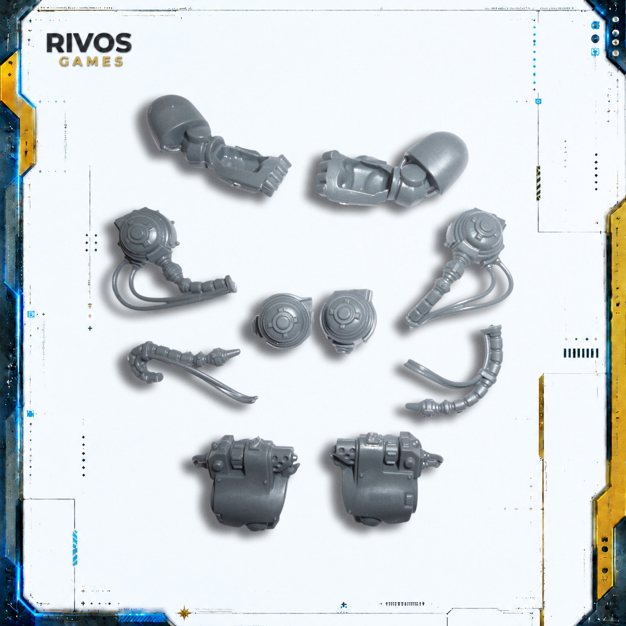 Warhammer 40K Space Marines Primaris Aggressors Flamestorm Gauntlets B - Bits (Bitz)