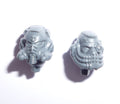 Space Marines Primaris Aggressors Sergeant Heads x 2 - Space Marines - Authentic Sprue