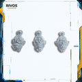 Warhammer Maggotkin of Nurgle Plague Drones Heads x 3 - Bits (Bitz)