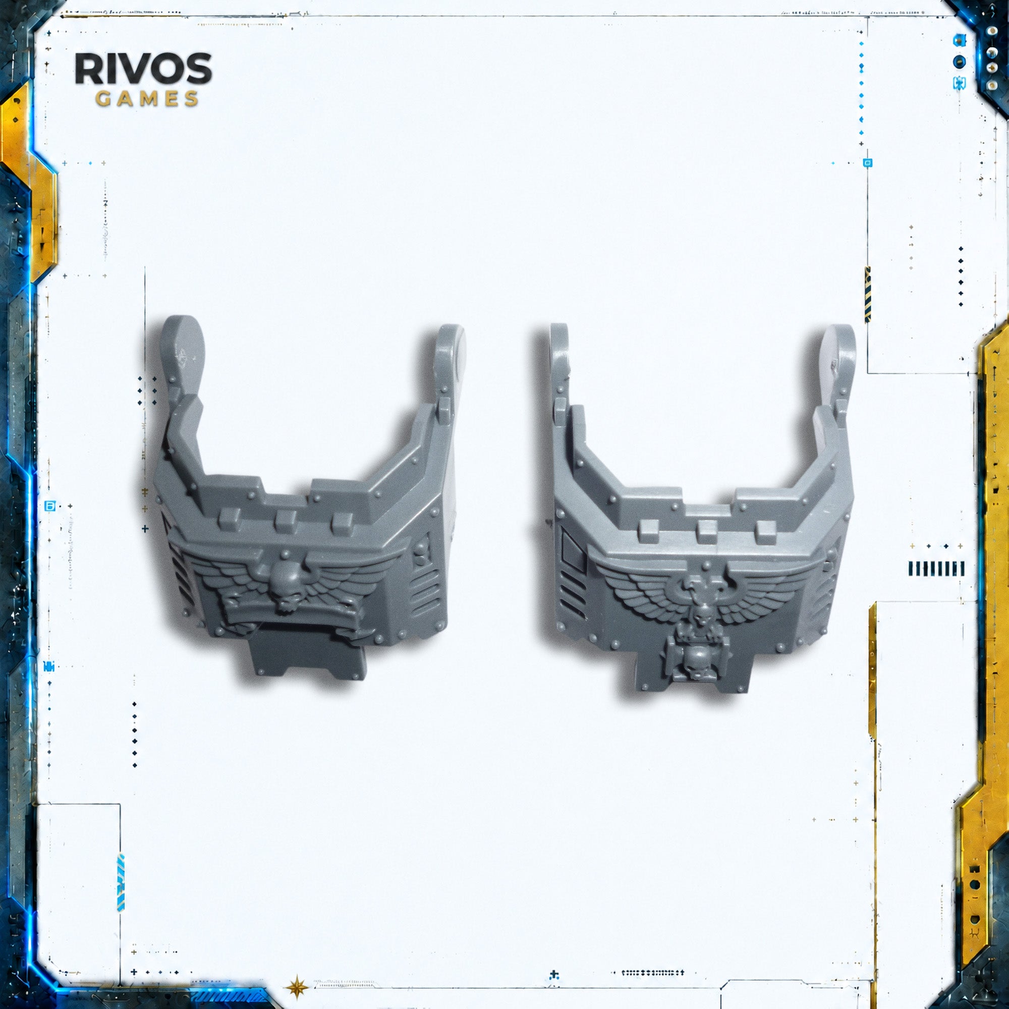 Warhammer 40K Space Marines Redemptor Dreadnought Chest Plate x 2 - Bits (Bitz)