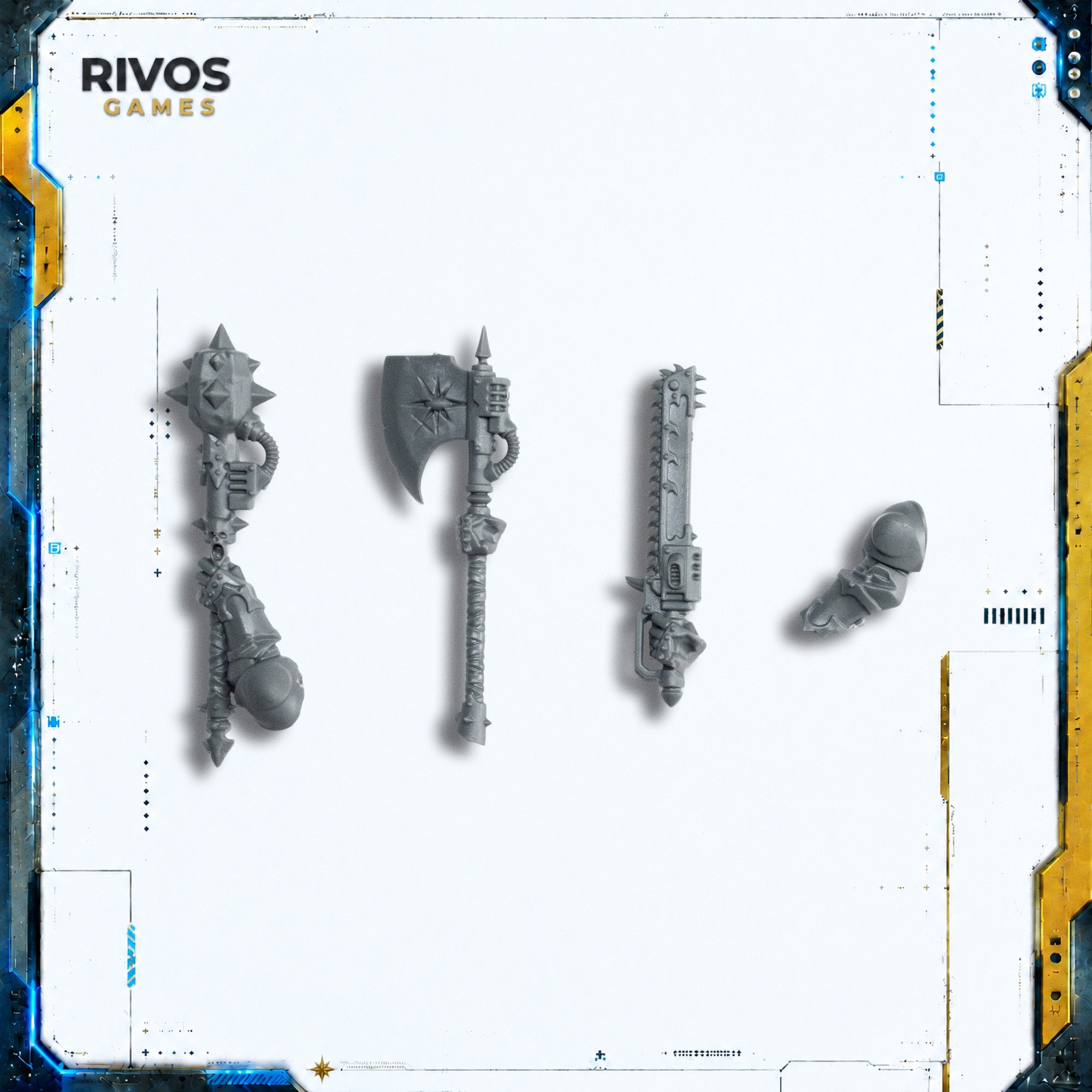 Warhammer 40K Chaos Space Marines Chosen Champion Power Weapons - Bits (Bitz)