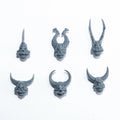 Warhammer 40K Chaos Space Marines Chosen Helmets x 6 Bits Bitz
