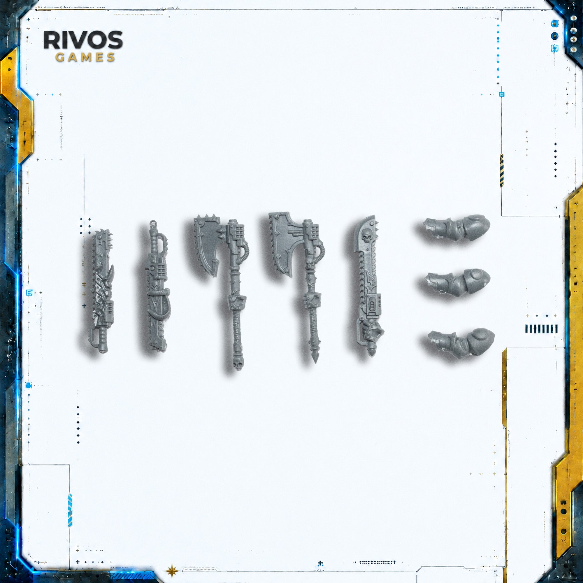 Warhammer 40K Chaos Space Marines Chosen Chain Weapons - Bits (Bitz)
