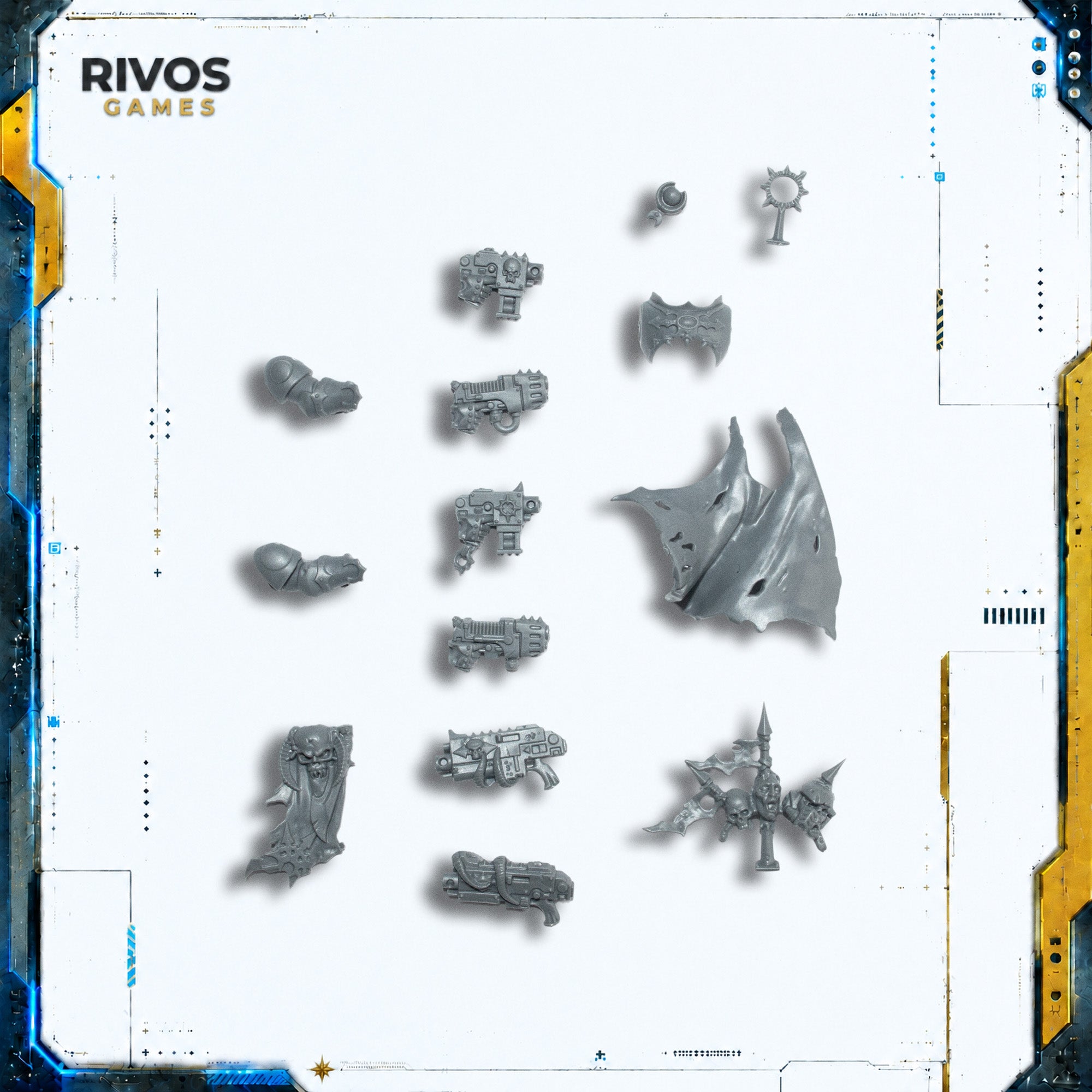 Warhammer 40K Chaos Space Marines Chosen Accessories - Bits (Bitz)