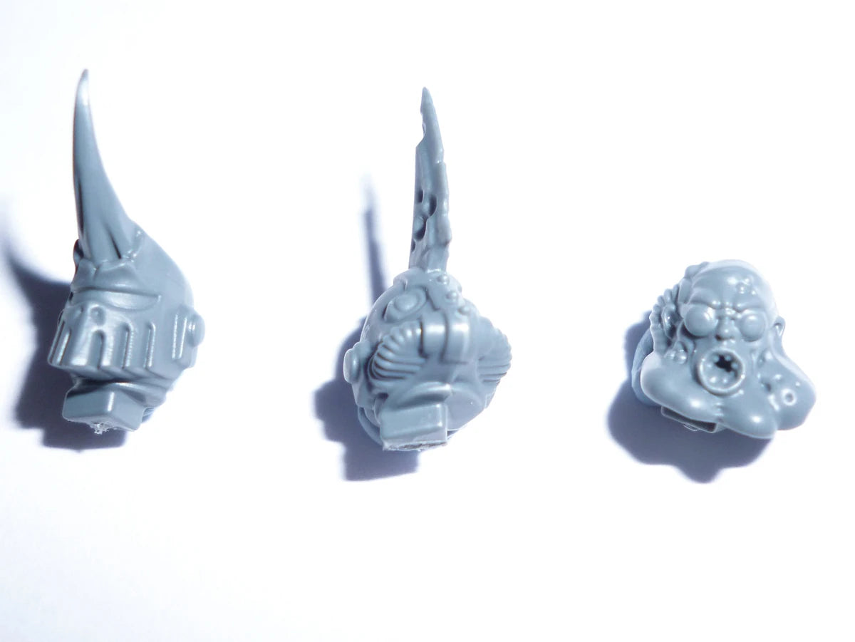 Warhammer 40K Death Guard Blightlord Terminators Heads x 3 Bits Bitz