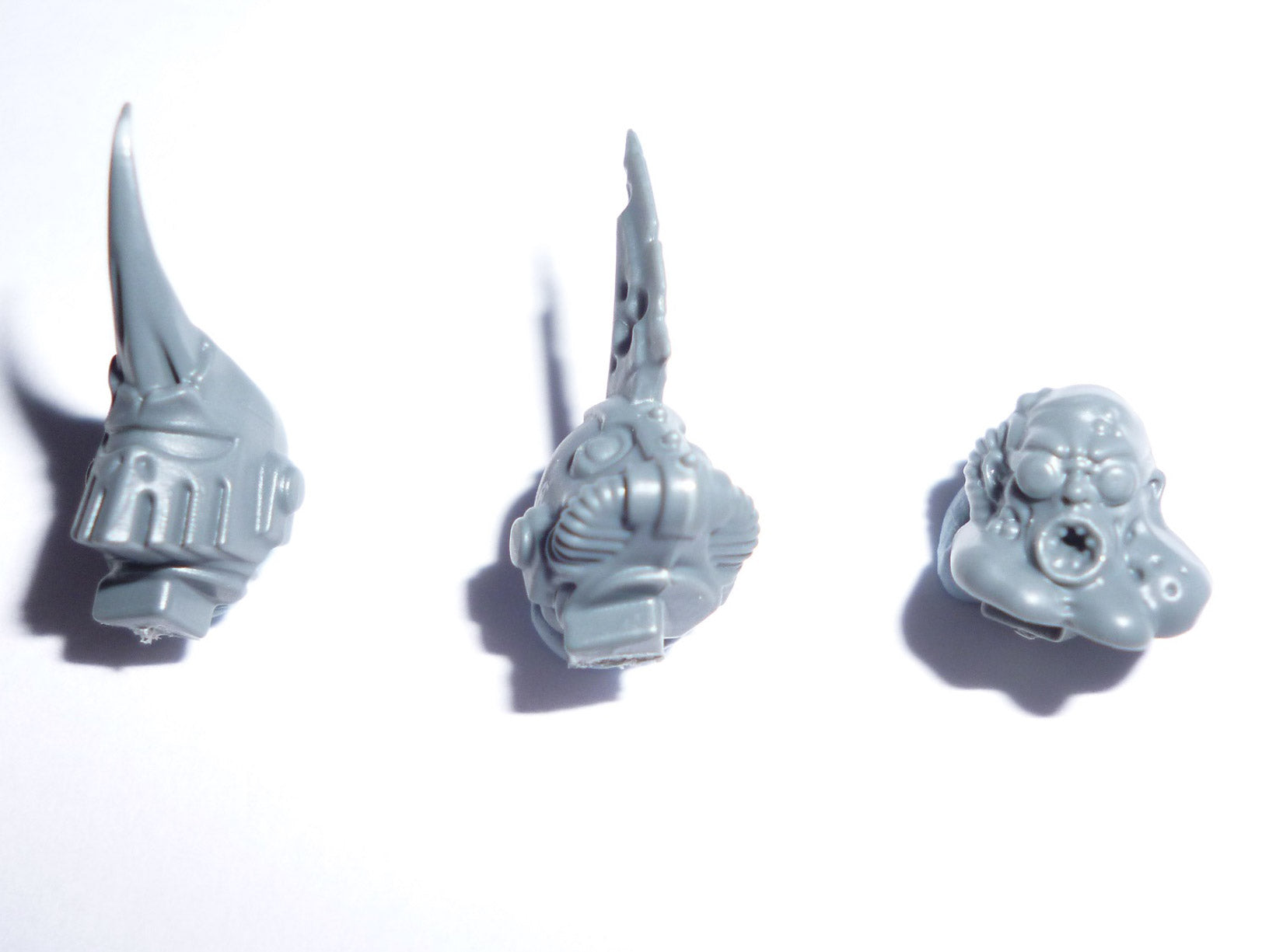 Death Guard Blightlord Terminators Heads x 3 - Warhammer - Spare Part