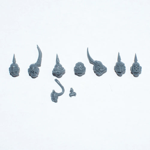 Warhammer 40K Death Guard Plague Marines Heads x 7 A Bits Bitz
