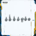 Warhammer 40K Death Guard Plague Marines Heads x 7 B - Bits (Bitz)