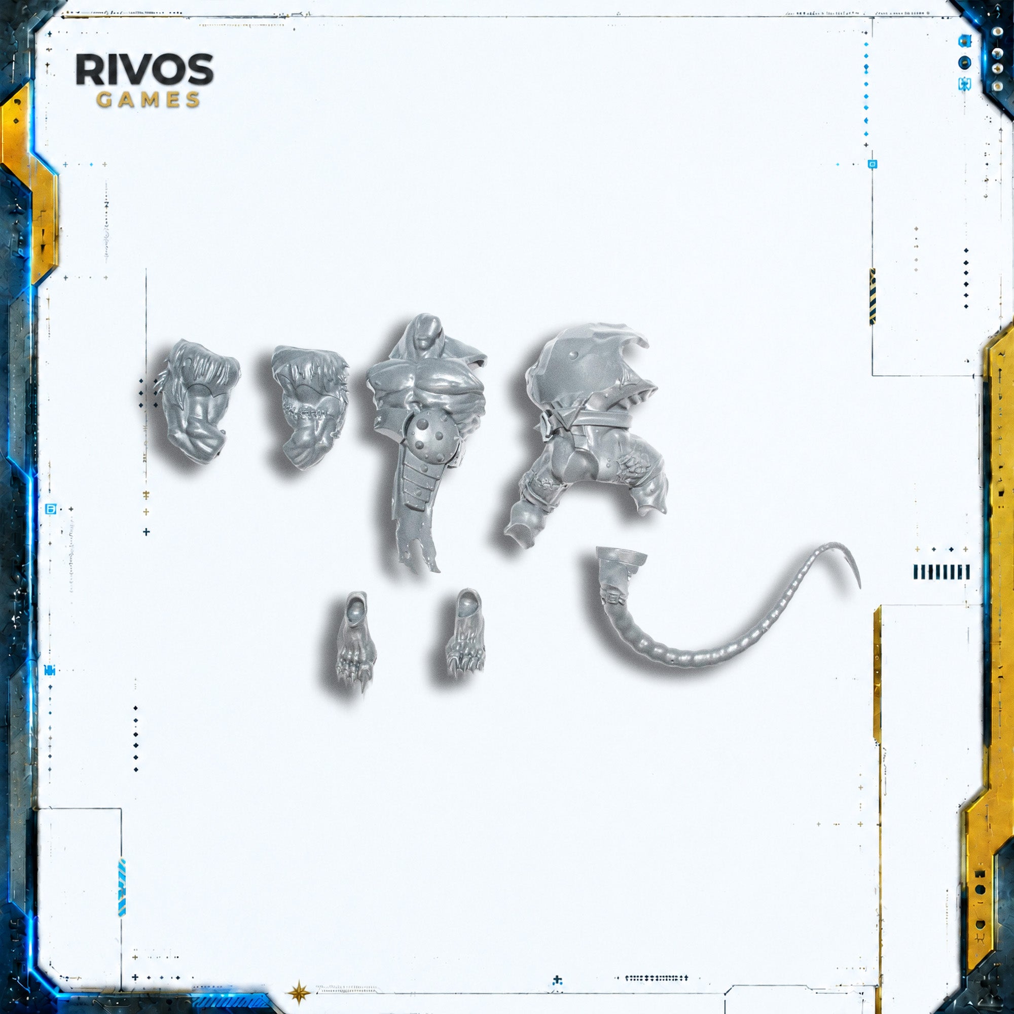 Warhammer Skaven Stormfiends Legs and Torso A - Bits (Bitz)