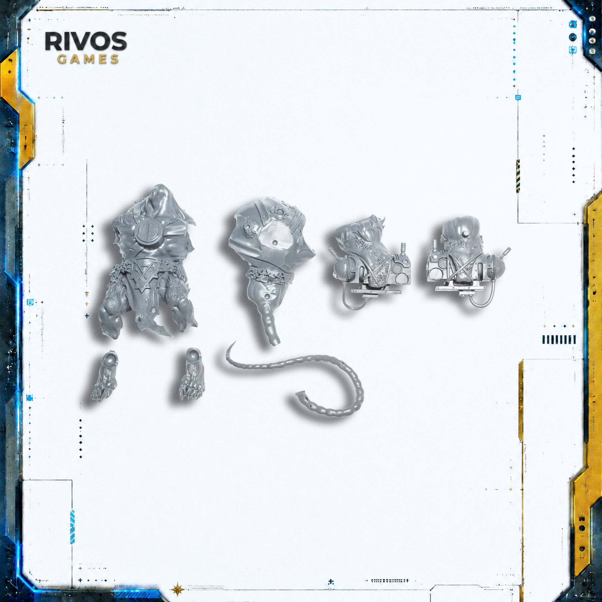 Warhammer Skaven Stormfiends Legs and Torso C - Bits (Bitz)