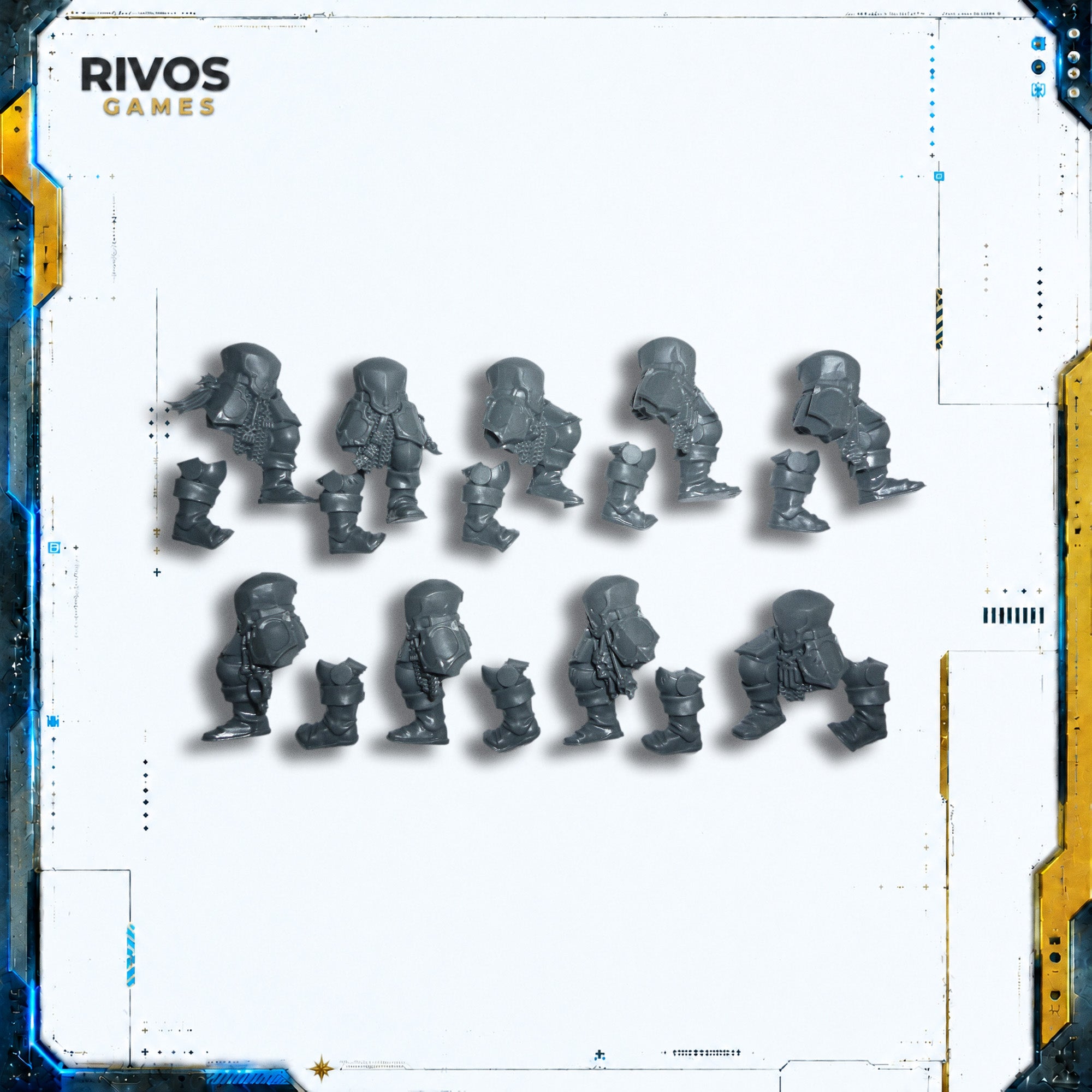 Warhammer Blades of Khorne Blood Warriors Legs x 9 - Bits (Bitz)