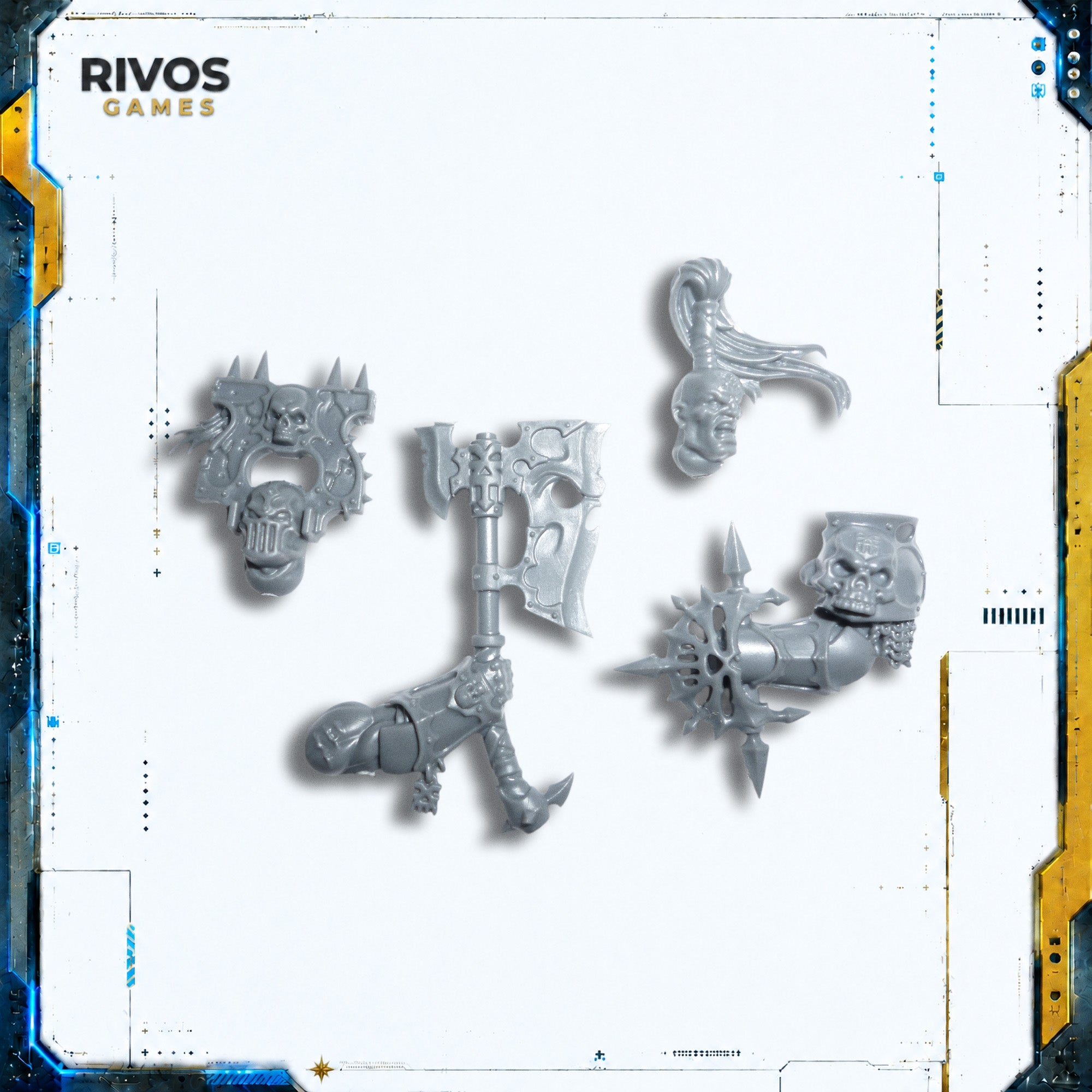Warhammer Blades of Khorne Blood Warriors Chaos Champion Accessories - Bits (Bitz)