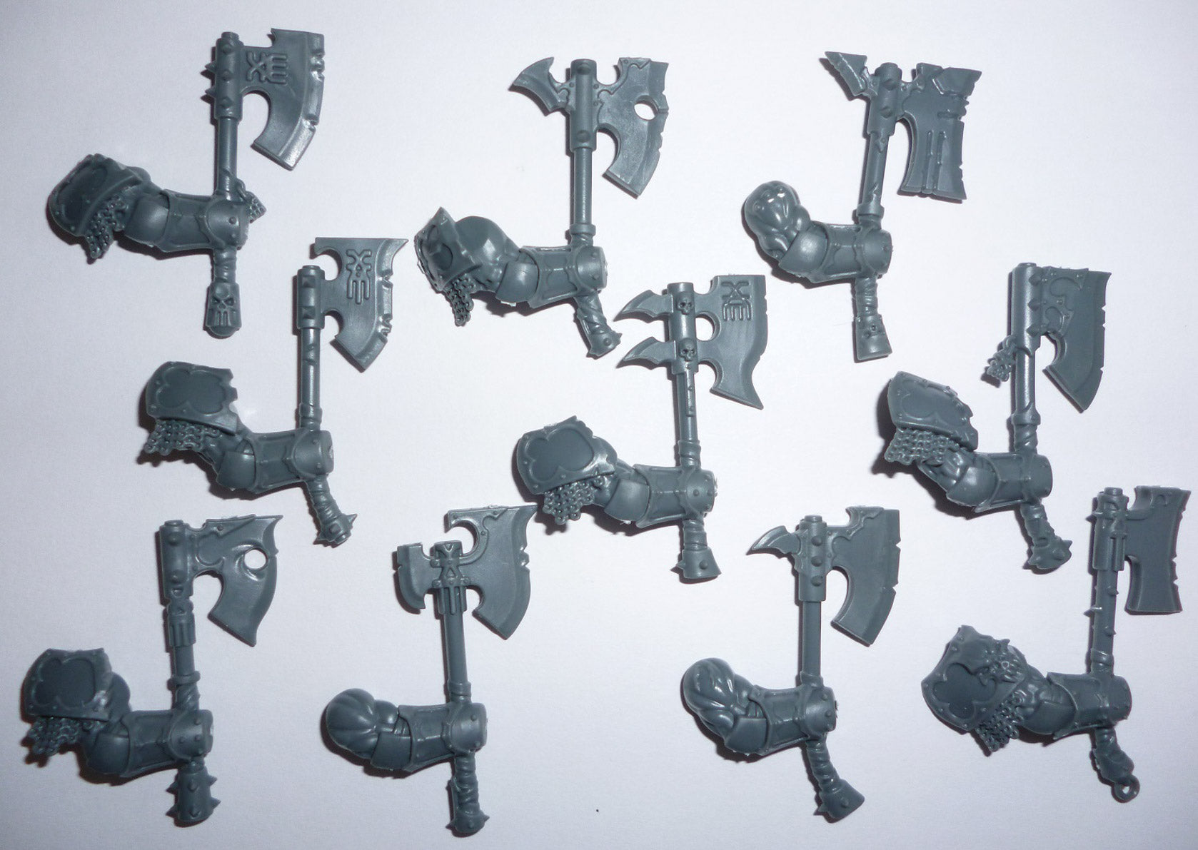 Blades of Khorne Blood Warriors Goreaxe x 10 B - Age of Sigmar - Authentic Sprue