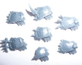 Warhammer Blades of Khorne Blood Warriors Shoulder Pads x 7 A Bits Bitz