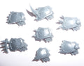 Blades of Khorne Blood Warriors Shoulder Pads x 7 A - Age of Sigmar - Authentic Sprue