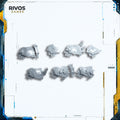 Warhammer Blades of Khorne Blood Warriors Shoulder Pads x 7 B - Bits (Bitz)