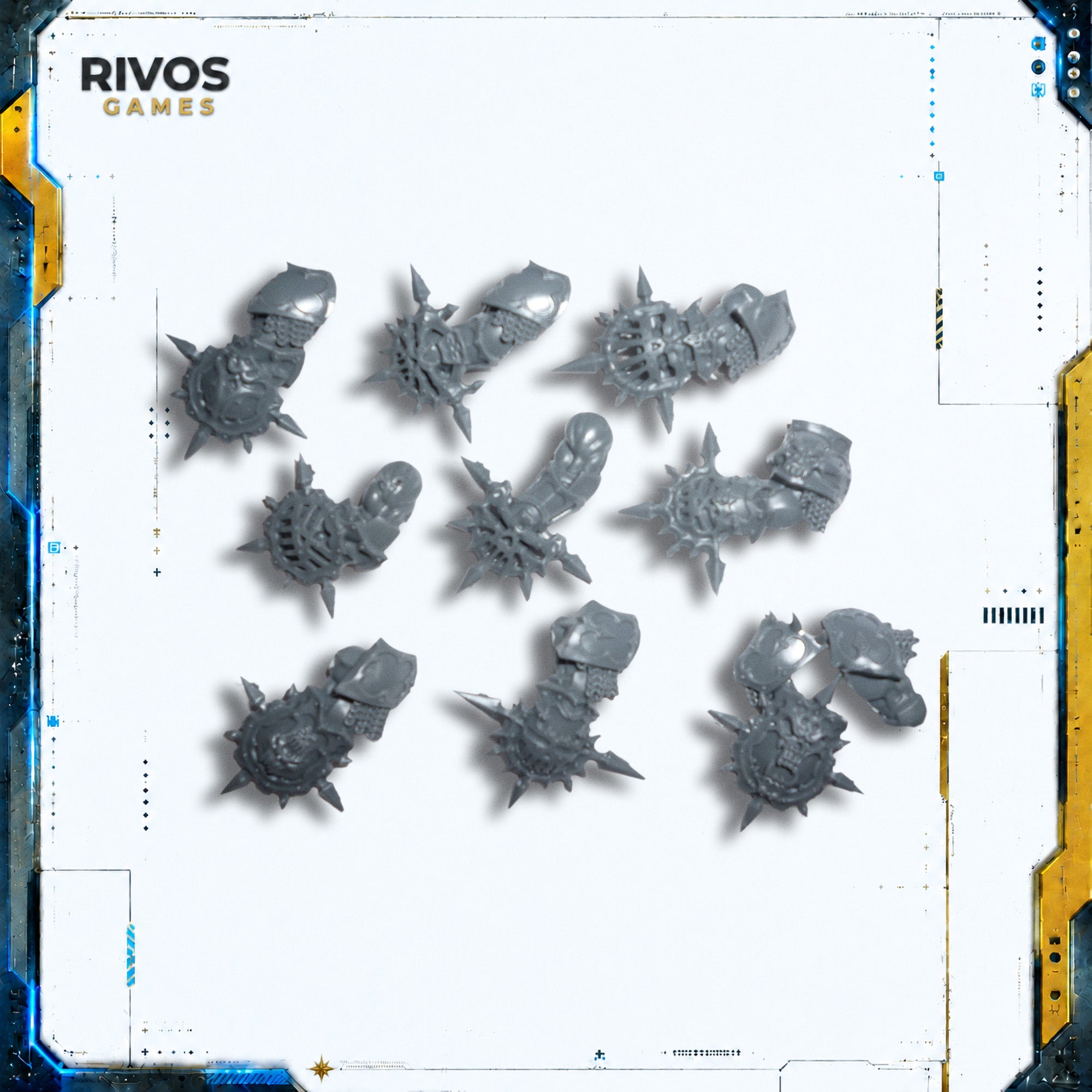 Warhammer Blades of Khorne Blood Warriors Gorefist x 9 - Bits (Bitz)