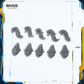 Warhammer 40K Adeptus Custodes Custodian Wardens Helmets and Plumes x 5 - Bits (Bitz)