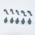 Warhammer 40K Adeptus Custodes Custodian Wardens Helmets and Plumes x 5 Bits