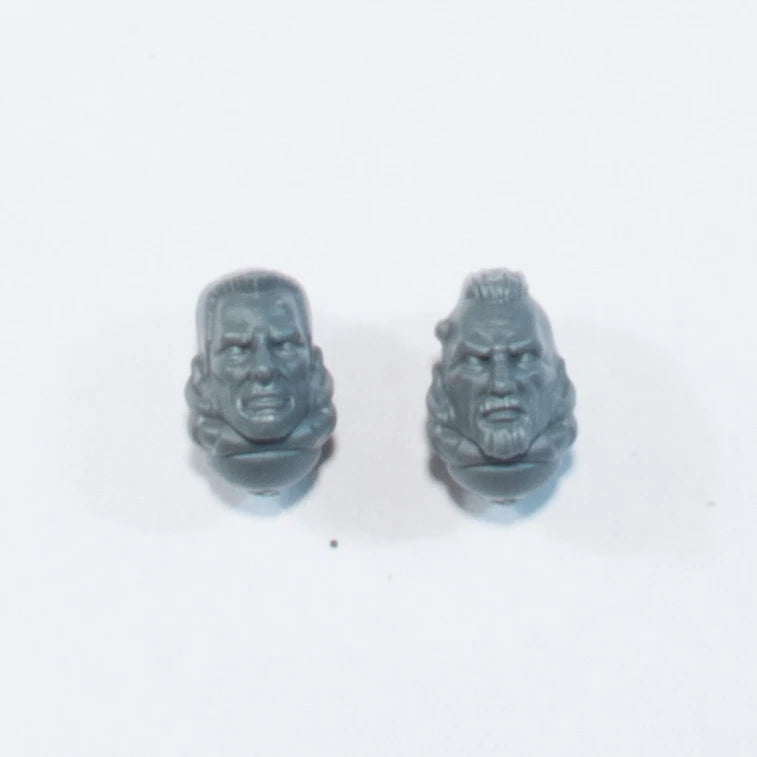 Warhammer 40K Adeptus Custodes Custodian Wardens Shield Captain Heads x 2 Bits