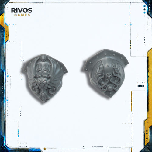 Warhammer 40K Adeptus Custodes Custodian Wardens Shoulder Pads x 2 B Bits Bitz
