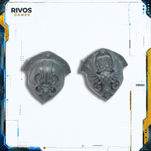 Warhammer 40K Adeptus Custodes Custodian Wardens Shoulder Pads x 2 C Bits Bitz