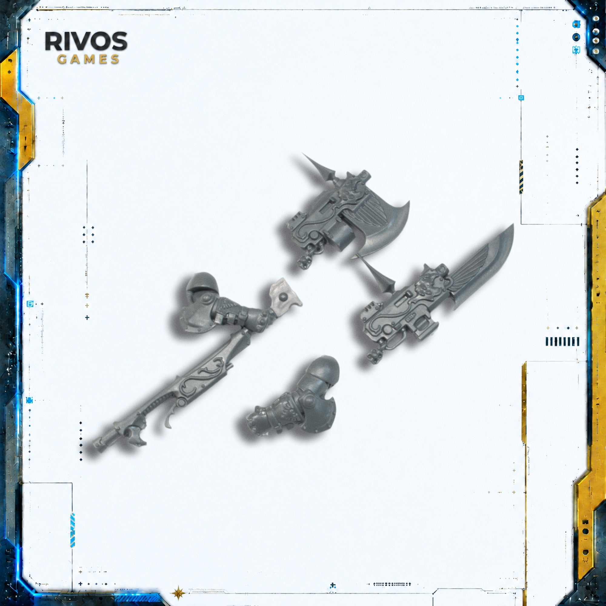 Warhammer 40K Adeptus Custodes Custodian Wardens Guardian Spear/Axe A - Bits (Bitz)