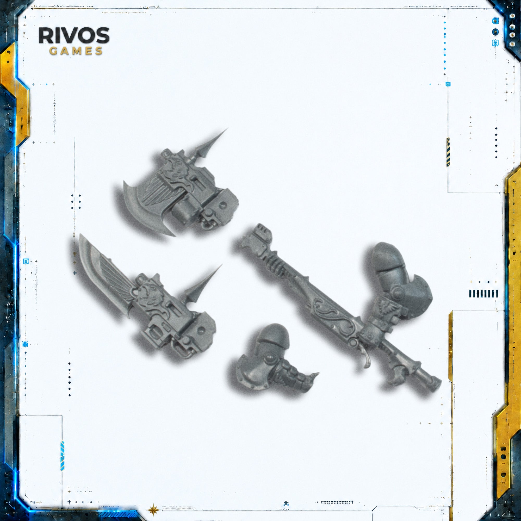 Warhammer 40K Adeptus Custodes Custodian Wardens Guardian Spear/Axe B - Bits (Bitz)